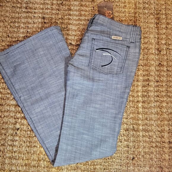 Frankie B. Denim - Frankie B Ultra Low Rise Jeans Vintage y2K Denim Pants Bootcut Flare Preppy 6 34